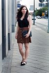 Kleidermaedchen Modeblog, erfurt, thueringen, fashionblogger, outfit, ootd, Modeblogger, River Island suede Rock, Zara Top, Gucci Sonnenbrille, Zign Ballerinas, Mango Tasche, Celine look a like Tasche