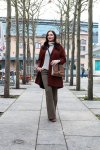 Kleidermaedchen Modeblog, erfurt, thueringen, berlin, fashionblog, Outfit, kleidermaedchen.de, Influencer Marketing und Kommunikation, Outfit, winteroutfit, Zara Marsala Mantel, karierte Boot Cut Hose, Dressforless Stiefeletten, Furla Tasche, Boden Rollkragen Pullover, Daniel Wellington Uhr