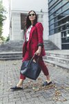 Herbst Outfit mit Hosenanzug, Outfit Ideen, Outfit mit Hosenanzug, Blazer kombinieren, Slipper , Matt and Nat Tasche, Stella McCartney Sonnenbrille, Trendfarbe Rot, Modetrend Rot, Modetrend Herbst 2017, Just Female Tunika, Zara Blazer, Flattered Slipper, www.kleidermaedchen.de, Modeblog, Mode Blog, Erfurt, Thüringen, Fashion Blog, Magazin, Blogazine, Influencer Marketing und Kommunikation, Social Media Marketing, Fashion Magazin, Outfit Blog, Outfit 2017, Streetstyle, Pinterest Outfit Inspiration