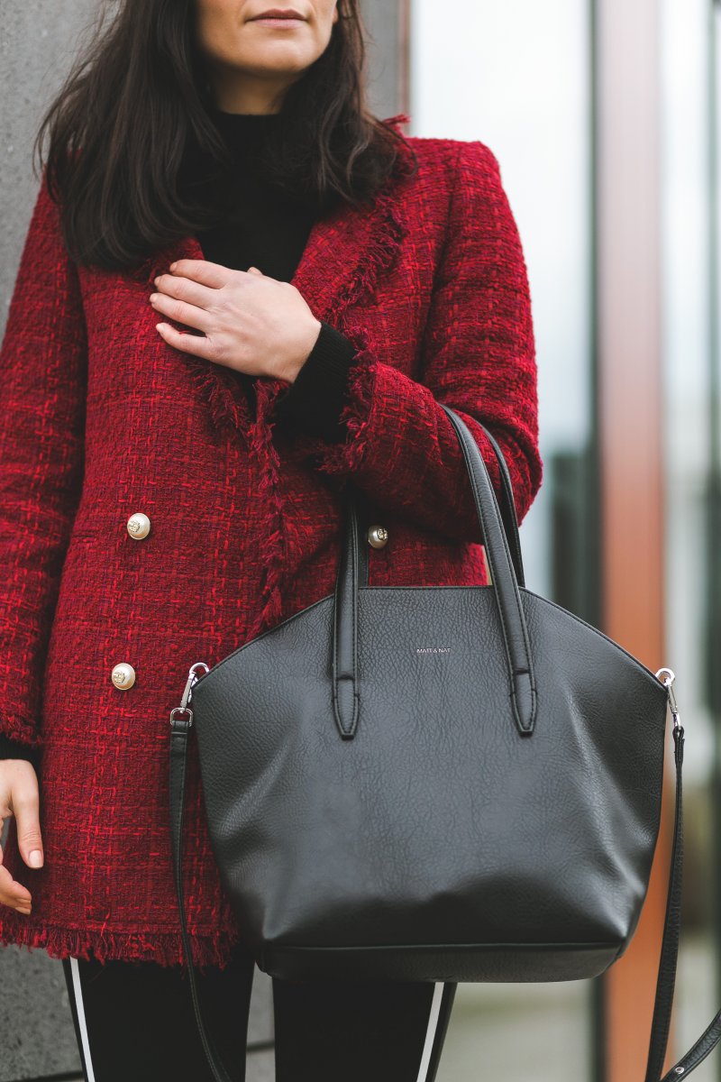 Herbst Outfit mit Tweedblazer, Zara Pumps, Matt & Nat Baxter Bag, Herbst Outfit mit Streifen Leggings, Outfit Ideen, Outfit mit Leggings, Modetrend Herbst, Blazer, Calzedonia Socken, www.kleidermaedchen.de, Modeblog, Mode Blog, Erfurt, Thüringen, Fashion Blog, Magazin, Blogazine, Influencer Marketing und Kommunikation, Social Media Marketing, Fashion Magazin, Outfit Blog, Outfit 2017, Streetstyle, Pinterest Outfit Inspiration