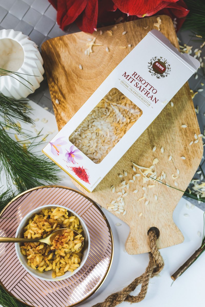 www.kleidermaedchen.de, Foodblog, Food Blog, Erfurt, Thüringen, Magazin, Blogazine, Influencer Marketing und Kommunikation, Social Media Marketing, Food Magazin, Lifestyle Blog, Lifestyleblog, vegane und vegetarische Rezepte, Rewe Feine Welt, Safran Risotto, Weihnachtsmenü, Gerichte für die Weihnachtszeit