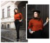 Auf dem Kleidermaedchen Modeblog zeige ich ein Outfit im Paris Style mit gestreiften Shirt, Barett und schwarzen Slippers. Der perfekte Style für den Alltag. www.kleidermaedchen.de #parisstyle #streifen #barett #otherstories #vagabond