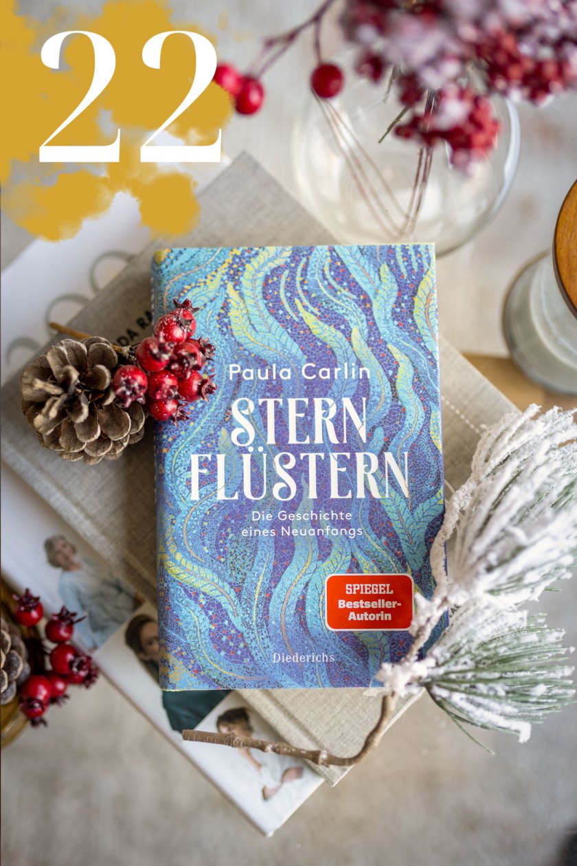 Geschenkideen für Bücherliebhaber zu Weihnachten. Mit dem Roman "Sternflüstern" hat Paula Carlin ein wundervolles Werk über Neuanfänge geschaffen. Adventskalender Gewinnspiel. / www.kleidermaedchen.de Kleidermaedchen Mode Interior Beauty Lifestyle Food Blog Leipzig Berlin, Adventskalender 2021, die schönsten Adventskalender, Gewinnspiel, Verlosung, kleidermaedchen.de