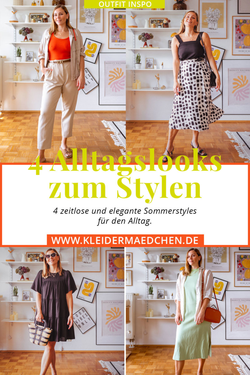 Auf dem Modeblog stelle ich euch 4 zeitlose und elegante Sommer-Outfits für den Alltag vor mit Fokus auf die Modetrends 2023.