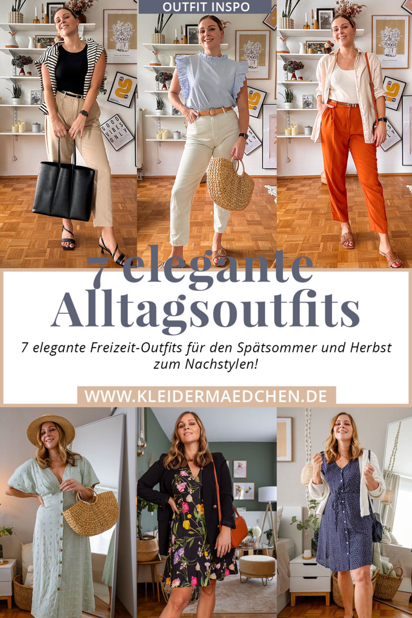 Auf dem Modeblog stelle ich euch 7 elegante Freizeit-Outfits für den Spätsommer und Herbst 2023 vor mit Fokus auf die Modetrends 2023.